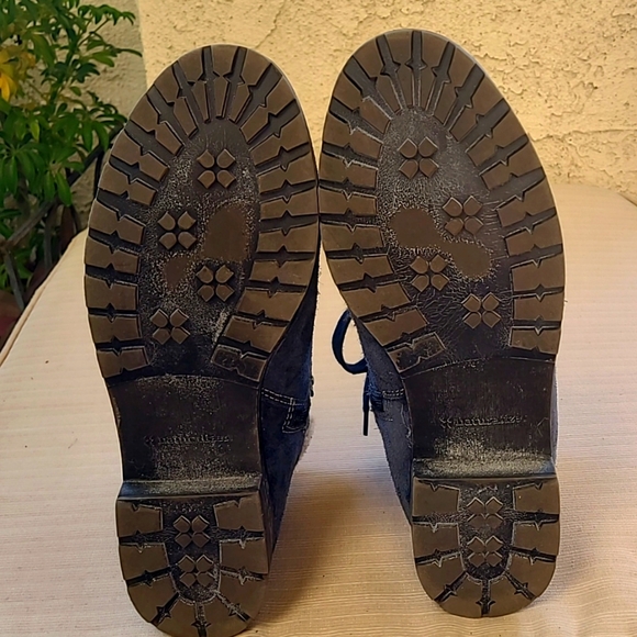 NATULIZER ANKLE BLUE SUEDE BOOTS - Picture 4 of 7